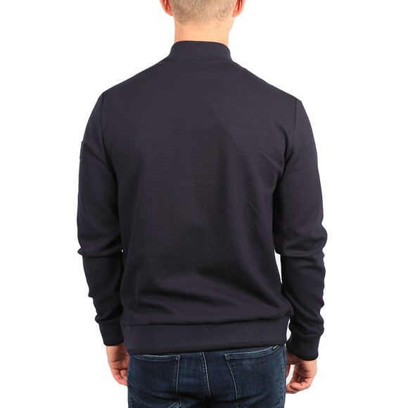 BOSS Mens Blue Formal Sommers Full Zip Sweatshirt #4