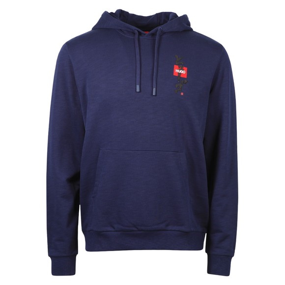 HUGO Mens Blue Doplin Hoody main image