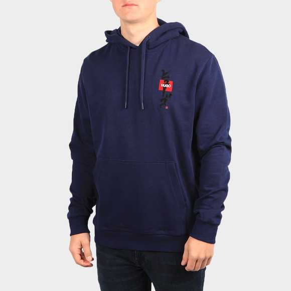 HUGO Mens Blue Doplin Hoody main image