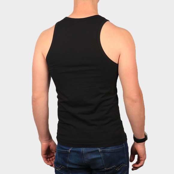 Emporio Armani Mens Black Embroidered Logo Vest main image