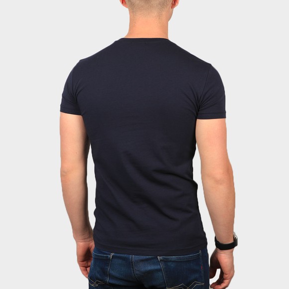 Emporio Armani Mens Blue Strip Logo Stretch T Shirt main image