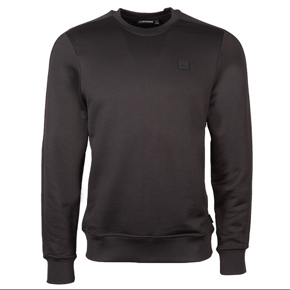 J.Lindeberg Mens Black Verge Logo Sweatshirt #1