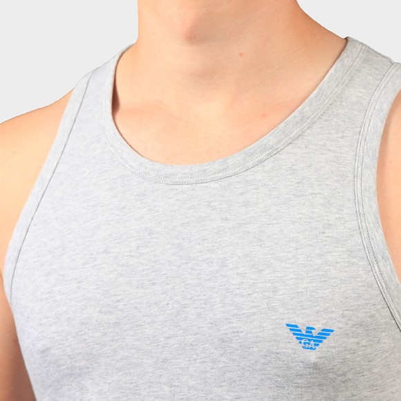 Emporio Armani Mens Grey Small Logo Stretch Vest #3