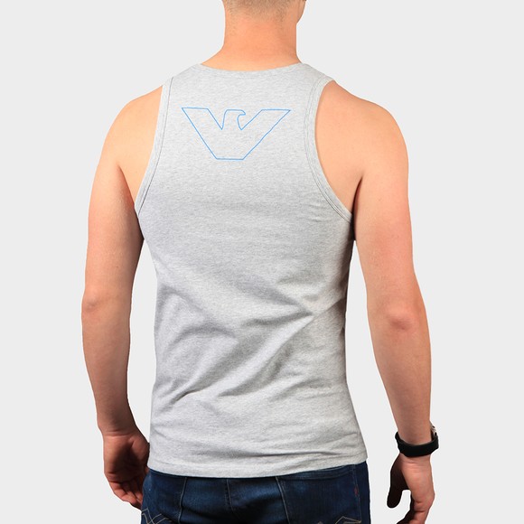 Emporio Armani Mens Grey Small Logo Stretch Vest #4