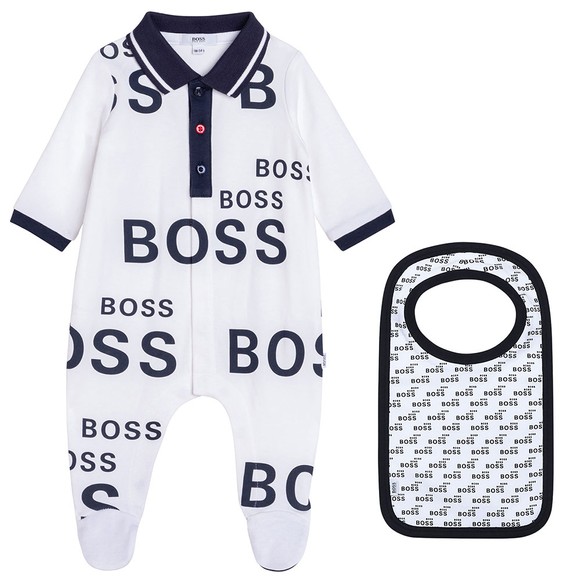 BOSS Baby Boys White J98335 All In One Set main image