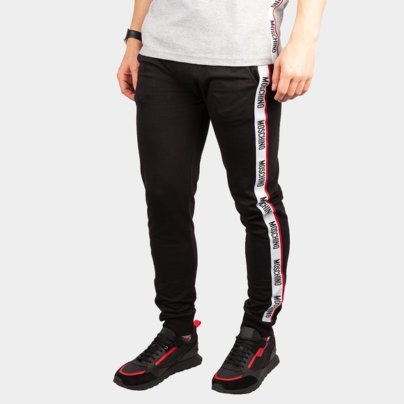 Moschino Mens Black Tape Leg Jogger main image