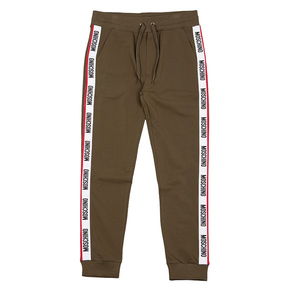 Moschino Mens Green Tape Leg Jogger main image