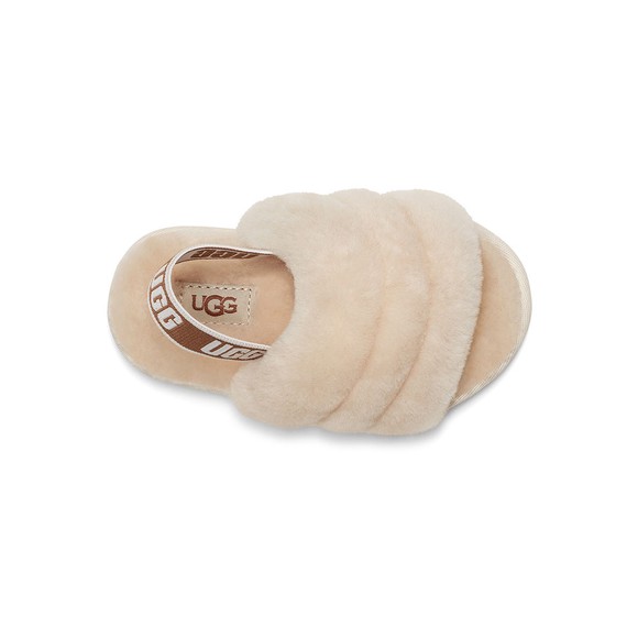 Ugg Girls Beige Kids Fluff Yeah Slide main image