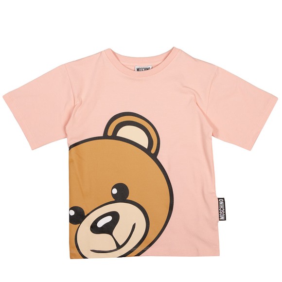 Moschino Girls Red Maxi Bear T Shirt #1