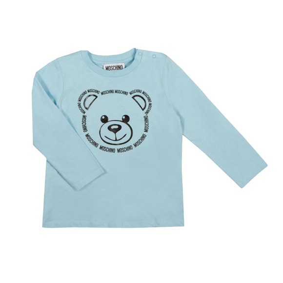 Moschino Boys Blue Large Bear Long Sleeve T Shirt & Jogger Set main image