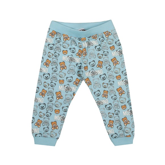 Moschino Boys Blue Large Bear Long Sleeve T Shirt & Jogger Set main image