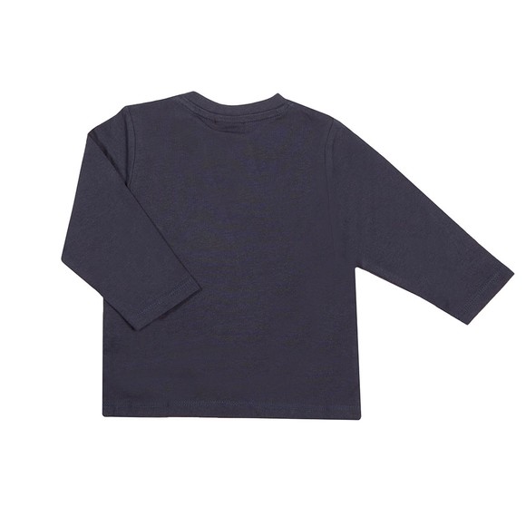 BOSS Baby Boys Blue J05871 Split Logo Long Sleeve T Shirt main image