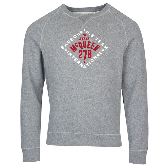 Barbour Int. Steve McQueen Mens Grey Sweatshirt main image