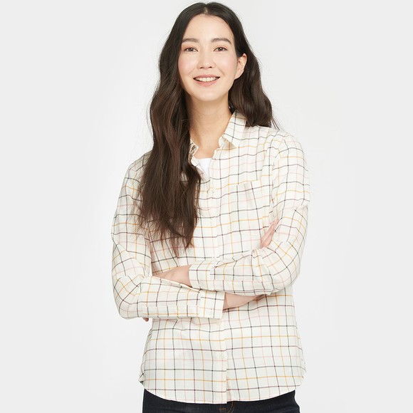 Barbour Lifestyle Womens Off-White Triplebar Shirt main image