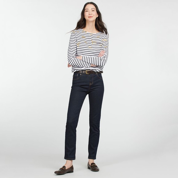 Barbour Lifestyle Womens Off-White Hawkins Print Top main image