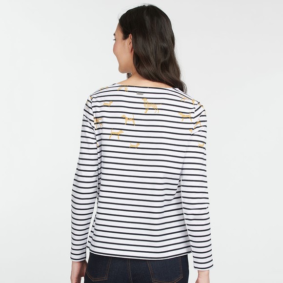 Barbour Lifestyle Womens Off-White Hawkins Print Top main image