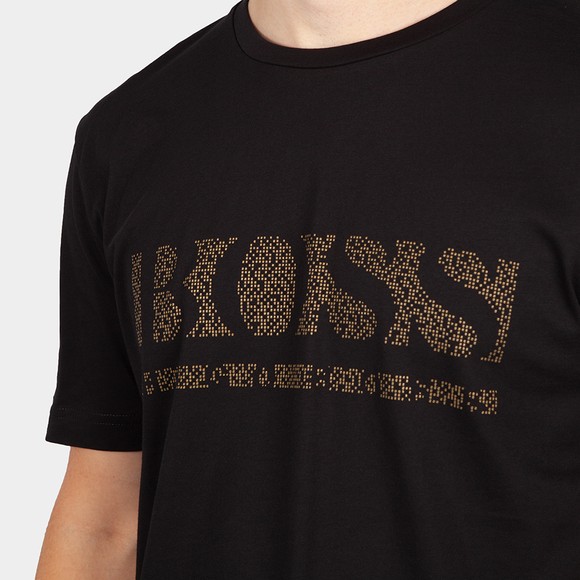 BOSS Mens Black Athleisure Tee Pixel T-Shirt #3