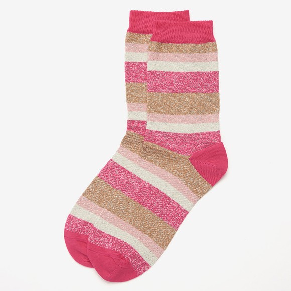 Barbour Lifestyle Womens Pink Spark Star Sock main image