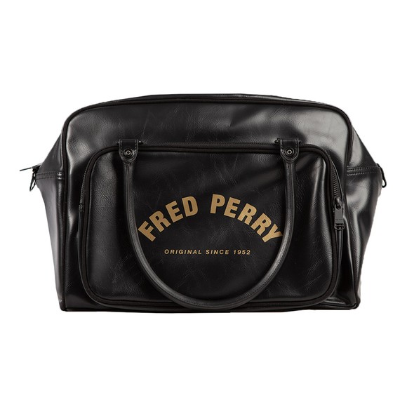 Fred Perry Mens Black Arch Branded Holdall #1