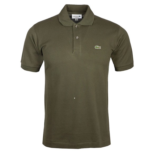 Lacoste Mens Green L1212 Plain Polo Shirt main image