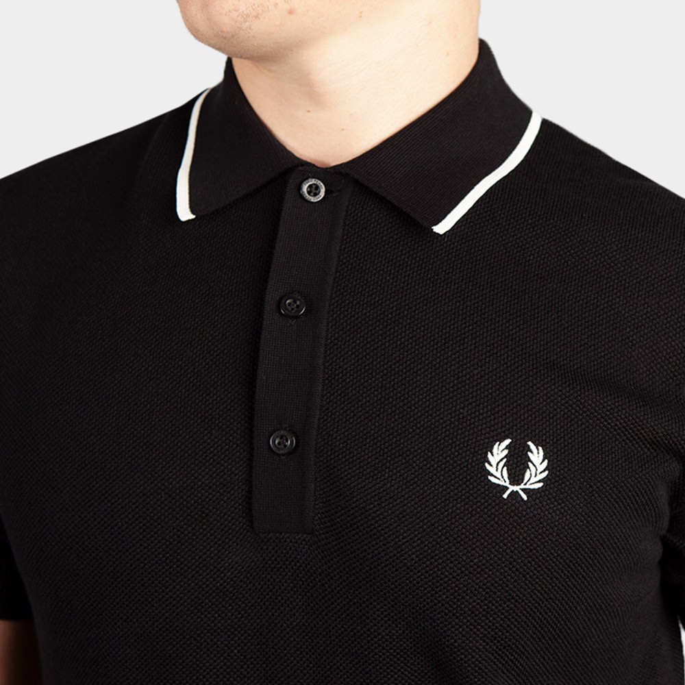 Fred Perry Tipped Knitted Polo Shirt | Oxygen Clothing