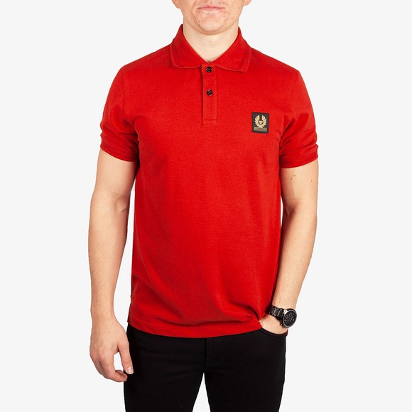 Belstaff Mens Red Short Sleeve Polo Shirt #2