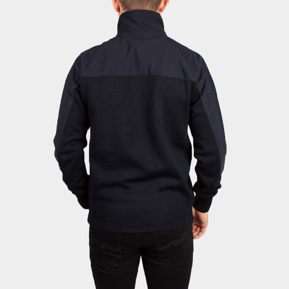 Paul \u0026 Shark Mens Half Zip Funnel Neck Knit Sweatshirt (Navy) Colour: Navy, Size: M