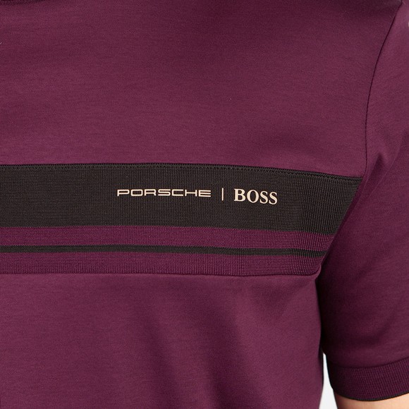 BOSS Mens Purple x Porsche Tiburt 290 T-Shirt #3