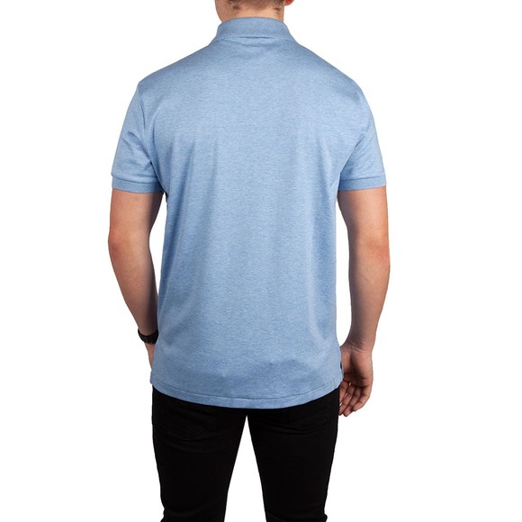 Polo Ralph Lauren Mens Blue Custom Slim Fit Pima Polo Shirt #4