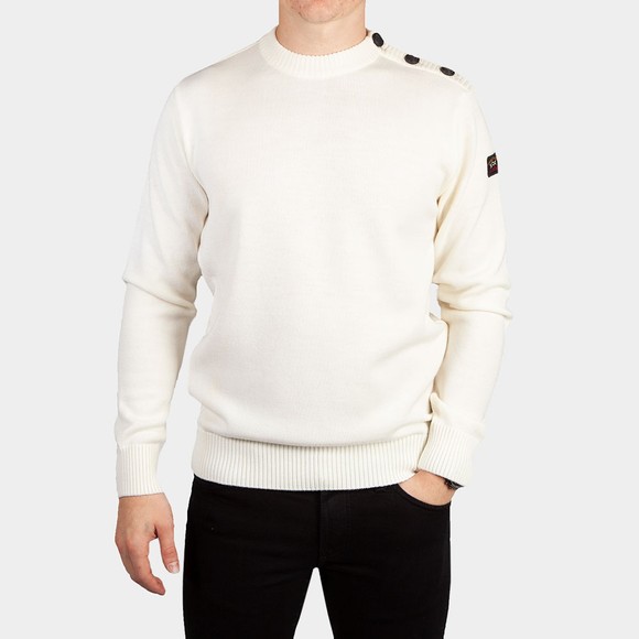 paul and shark shoulder button jumper