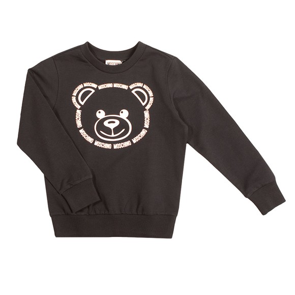 Moschino Boys Black Large Bear Sweatshirt main image