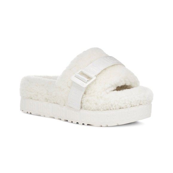 Ugg Womens White Fluffita Slipper main image