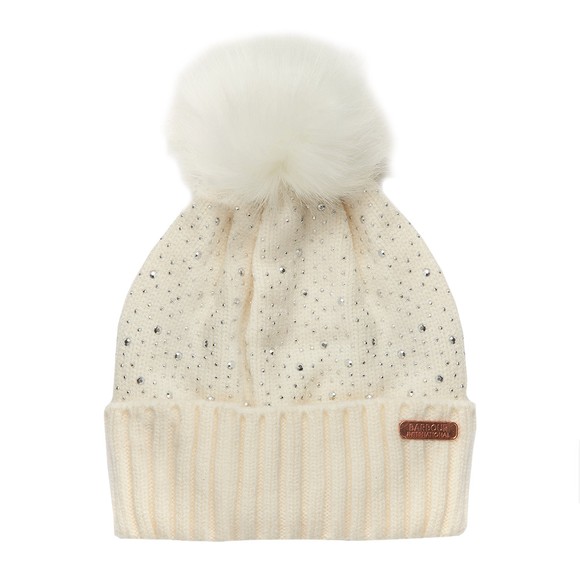 Barbour International Womens White Podium Beanie main image