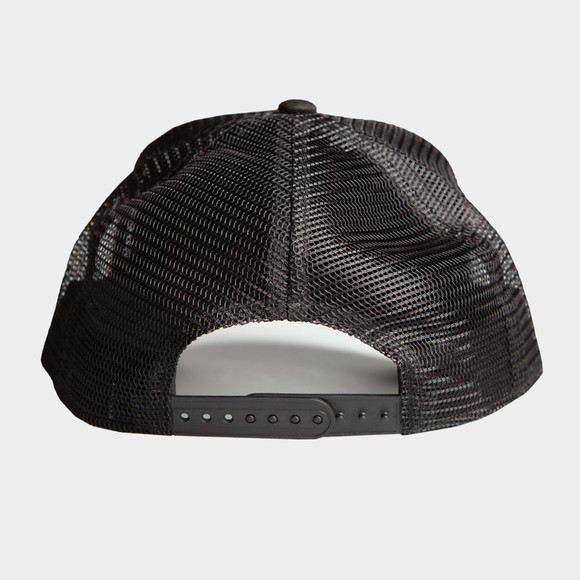 Christian Rose Mens Black Iconic Plate Cap #3