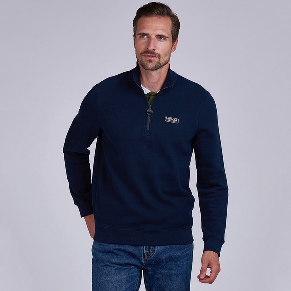 Barbour International Mens Blue 1/2 Zip Sweatshirt main image