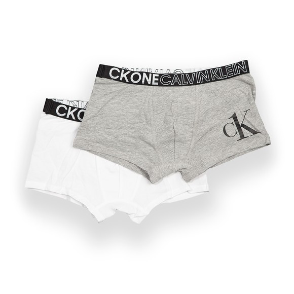 Calvin Klein Boys White 2 Pack Trunks main image