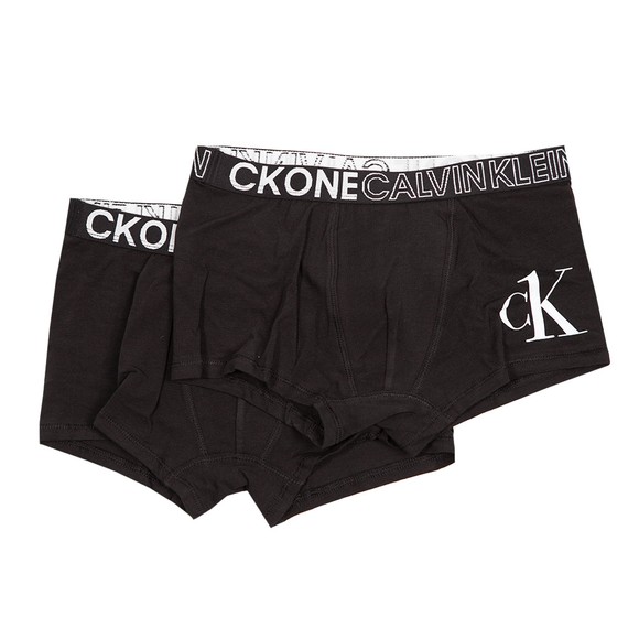 Calvin Klein Boys Black 2 Pack Trunks main image