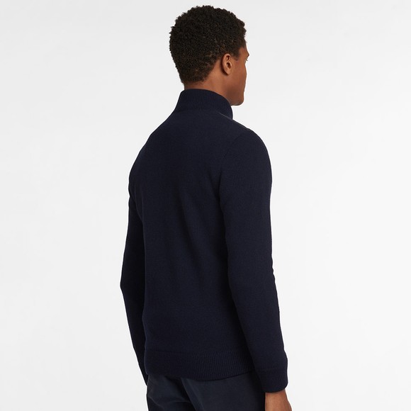 Barbour Lifestyle Mens Blue Arch Diamond Quilt Knit #5