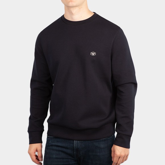 Emporio Armani Mens Blue Essential Diamond Logo Sweatshirt main image