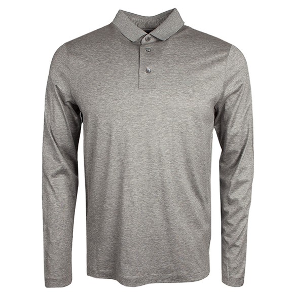 Emporio Armani Mens Grey Essential Pima Polo Shirt main image