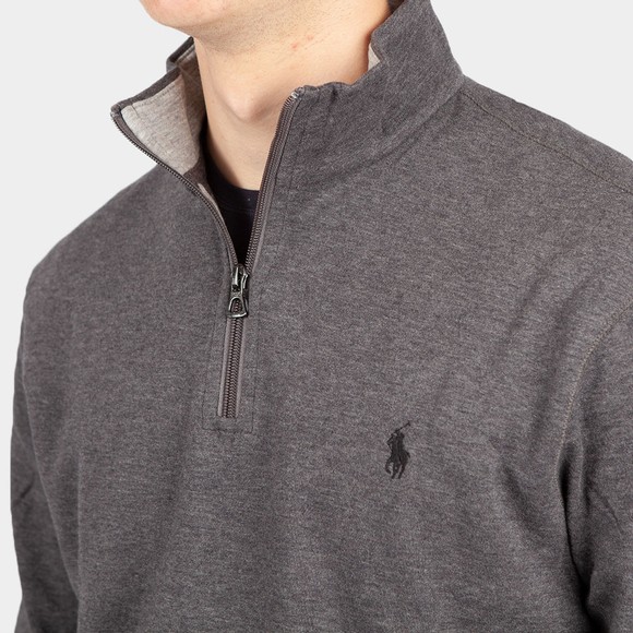 Polo Ralph Lauren Mens Blue Luxury Jersey Half Zip Sweatshirt main image