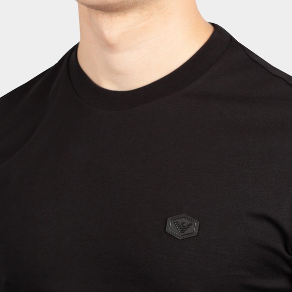 Emporio Armani Mens Black Small Crest Long Sleeve T Shirt main image