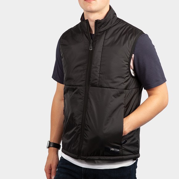 PS Paul Smith Mens Black Wadded Reversible Gilet main image