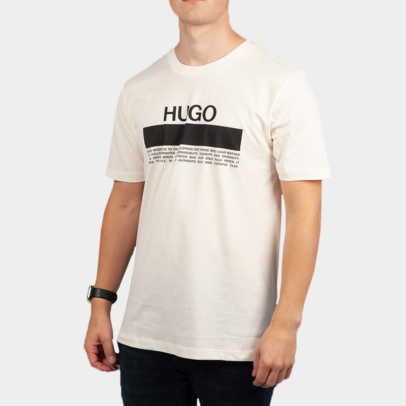 HUGO Mens Beige Daiti T-Shirt #2