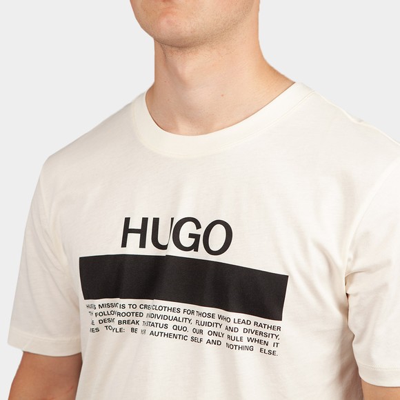 HUGO Mens Beige Daiti T-Shirt #3