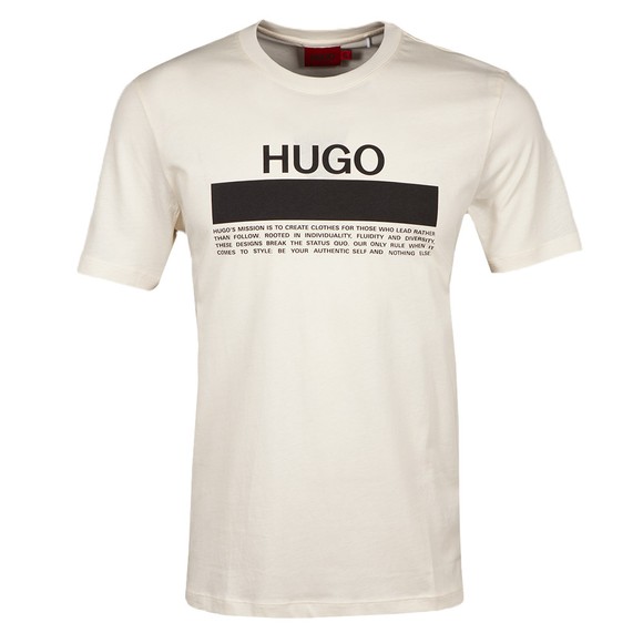 HUGO Mens Beige Daiti T-Shirt #1