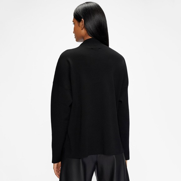 Ted Baker Womens Black Izbelle Funnel Neck Branded Sweatshirt #5