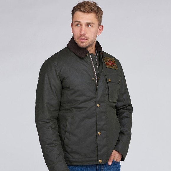 Barbour Int. Steve McQueen Mens Green Workers Wax Jacket #2