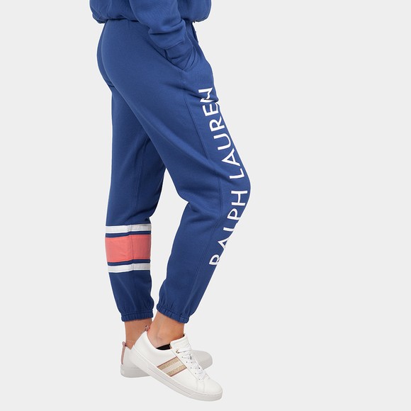 Polo Ralph Lauren Womens Blue Cuffed Logo Leg Jogger #4