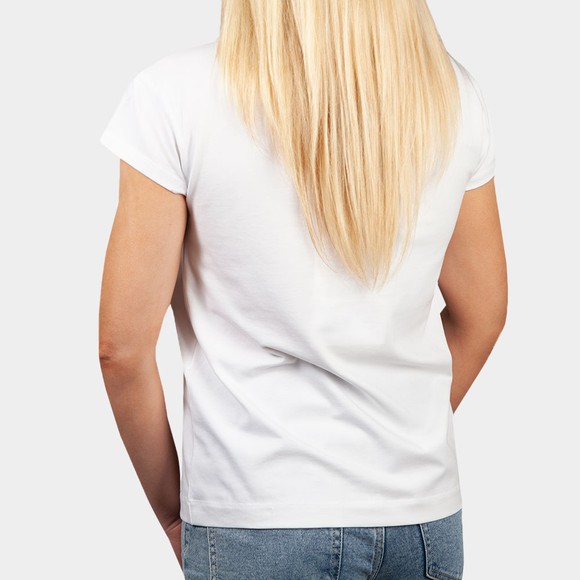 Love Moschino Womens White Pocket Multi Heart T-Shirt #4